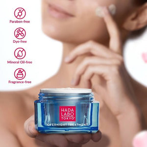 Hada Labo Tokyo Anti-Aging Overnight Treatment Night Cream 1.76oz - Imperfect Box