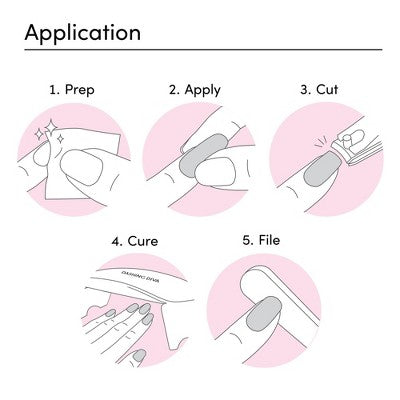 Dashing Diva Glaze Semi-Cured Gel Nail Polish Strips Jelly Glaze 32ct - New