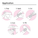 Dashing Diva Glaze Semi-Cured Gel Nail Polish Strips Jelly Glaze 32ct - New