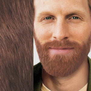 Just For Men Mustache & Beard Coloring for Gray Hair with Brush Included Light Red Brown M27 - New