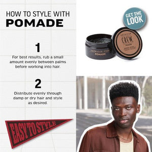 American Crew Men's Medium Hold; High Shine Hair Pomade Gel 3oz - Imperfect Container
