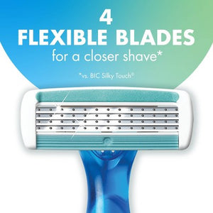 BiC Soleil Comfort Women's 4 Blade Disposable Razor 10ct - New