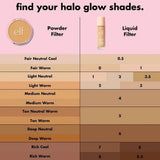 e.l.f. Halo Glow Powder Filter Foundation Light Warm 0.35oz - New