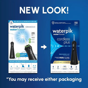 Waterpik Cordless Plus Rechargeable Water Flosser WP-462 Black - Imperfect Box