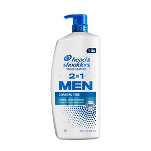 Head & Shoulders Men's 2-in-1 Shampoo and Conditioner, Anti-Dandruff Treatment, Full Thick for Daily Use, Paraben-Free 28.2 fl oz - Imperfect Container