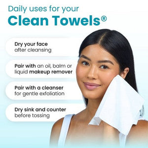 Clean Skin Club Clean Towels Blemish Control XL 50ct - New