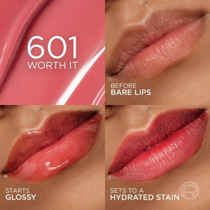 L'Oreal Paris Paradise Hyaluron Tint Lip Stain Serum 601 Worth It 0.16 fl oz - Imperfect Container