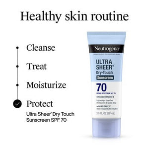 Neutrogena Ultra Sheer Sunscreen SPF 70 2pk/88ml - New