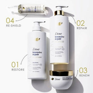 Dove Beauty Intensive Repair Therapy 10-in-1 Serum Hair Mask 9.2oz - Imperfect Container