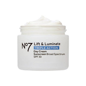 No7 Lift & Luminate Triple Action Day Cream with SPF 30 1.69 fl oz - Imperfect Box