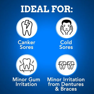 Orajel 3x Medicated Mouth Sores Gel 0.42oz - New