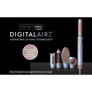 InfinitiPRO by Conair DigitalAIRE Plus Straightener; Bag Multipurpose Hair Styling Tools 1"-1.25" - Imperfect Box