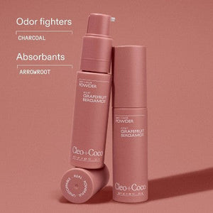 cleo+coco. Body and Hair Antiperspirants and Deodorant Powder Grapefruit Bergamot 0.88oz - New