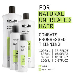 Nioxin System 2 Shampoo Cleanser - 10.1 fl oz