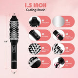 NICEBAY Heated Thermal Brush, Electric Curling Brush & Round Brush Styler with Anti-Scald Nylon Bristles - Imperfect Box