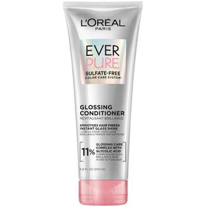 L'Oreal Paris EverPure Sulfate Free Glossing Conditioner with Glycolic Acid 6.8 fl oz - New