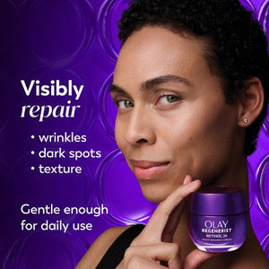 Olay Regenerist Retinol 24 + Peptide Night Face Moisturizer Mini Size 0.5oz - New