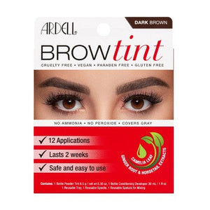 Ardell Brow Tint Kit Dark Brown: Eyebrow Enhancer Cream Formula - Imperfect Box