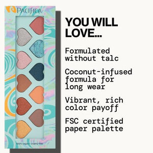 Pacifica Malibu Eye Shadows Palette 0.2oz - New