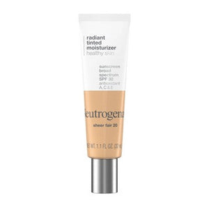 Neutrogena Healthy Skin Radiant Tinted Facial Lightweight Moisturizer Sheer Ivory 10 1.1 fl oz - Imperfect Container