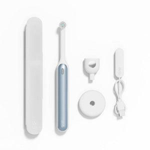 quip Rev Oscillating Rechargeable Electric Toothbrush White/Blue - Imperfect Box