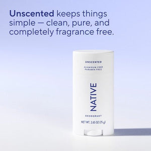 Native Solid Deodorant Unscented Aluminum-Free 2.65oz - Imperfect Container