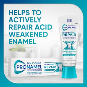 Sensodyne Pronamel Intensive Enamel Repair Toothpaste Extra Fresh 3.4 oz/2pk - Missing Box