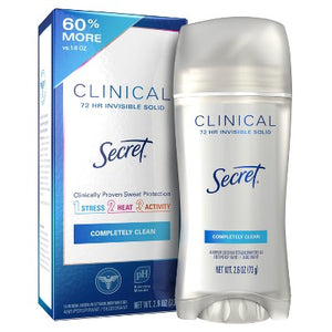 Secret Clinical Strength Completely Clean Invisible 2.6oz - Missing Box