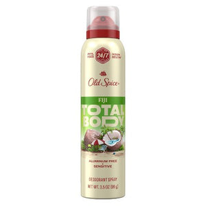 Old Spice Whole Body Spray Deodorant for Men Fiji 3.5oz - New