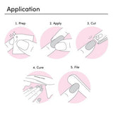 Dashing Diva Glaze Semi-Cured Gel Nail Polish Strips Ballerina Blush 32ct - New