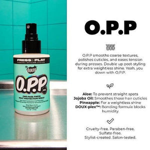 The Doux O.P.P. One-Pass Press Heat Protectant Spray 4 fl oz - New