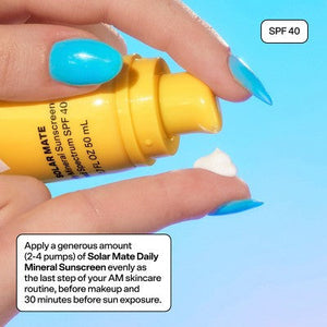 Bubble Skincare Solar Mate Mineral Sunscreen SPF 40 1.7 fl oz - Imperfect Box