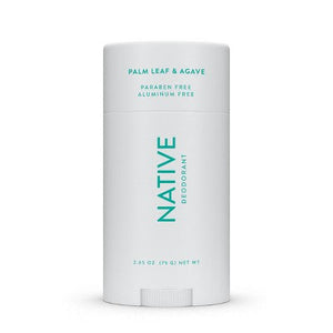 Native Solid Deodorant for Men & Women Palm Leaf & Agave  Aluminum Free 2.65oz - New
