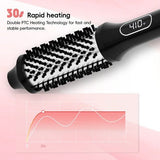 NICEBAY Heated Thermal Brush, Electric Curling Brush & Round Brush Styler with Anti-Scald Nylon Bristles - Imperfect Box
