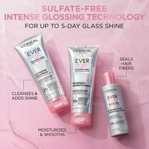 L'Oreal Paris EverPure Sulfate Free Glossing Conditioner with Glycolic Acid 6.8 fl oz - New