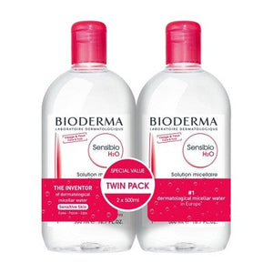 Bioderma Sensibio H2O Micellar Water Makeup Remover 16.9 fl oz/2pk - New