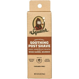 DR. SQUATCH Men's Natural Soothing Post Shave Wood Barrel Bourbon 2.5 fl oz - New