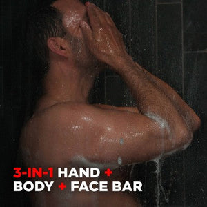 Dove Men+Care 3-in-1 Deep Clean Hand & Body + Face + Exfoliation Bar Soap 3.75oz/8pk - New