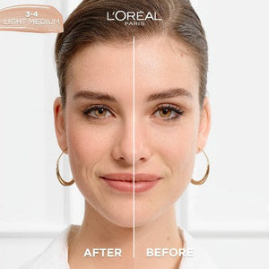 L'Oreal Paris True Match Hyaluronic Tinted Serum Skincare Hybrid 3-4 Light Medium - Imperfect Container