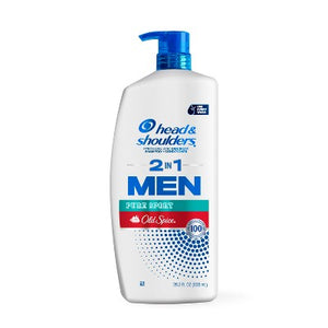Head & Shoulders Men's 2-in-1 Shampoo and Conditioner, Anti-Dandruff Treatment, Old Spice Pure Sport for Daily Use, Paraben-Free 28.2 fl oz - Imperfect Container