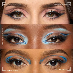 NYX Professional Makeup Epic Wear Glitz Waterproof Metallic Liquid Eyeliner Shimmer Stitch 0.03fl oz - Imperfect Box