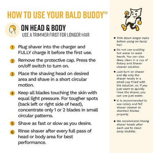 The Cut Buddy Bald Buddy Electric Cordless Head Shaver - Imperfect Box