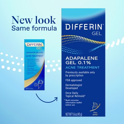 Differin Retinoid Acne Treatment Adapalene Gel 0.1% 45g