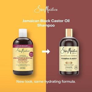 SheaMoisture Jamaican Black Castor Oil Strengthen & Restore Shampoo 13 fl oz - Imperfect Container