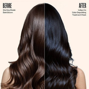 Overtone Indigo Iris Hair Mask Semi-Permanent Hair Dye & Color Conditioner Blue for Brown & Blonde Hair - New