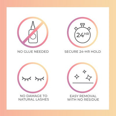 KISS Products imPRESS Press-On Self Adhesive Eyelashes Refill Curly 30ct - Imperfect Box