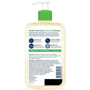 CeraVe Hydrating Foaming Cleansing Oil Face Wash 16 fl oz - New