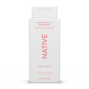 Native Body Wash for Women & Men Grapefruit & Bergamo Sulfate Free 18 fl oz - Imperfect Container