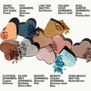 Pacifica Malibu Eye Shadows Palette 0.2oz - New