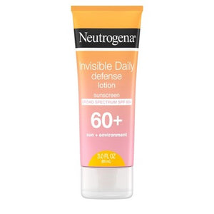 Neutrogena Invisible Daily Defense Sunscreen Lotion SPF 60 3 fl oz - New